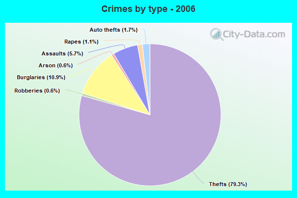 Crimes by type - 2006