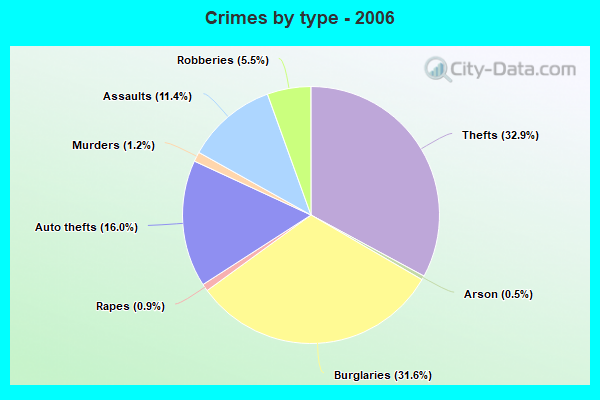 Crimes by type - 2006