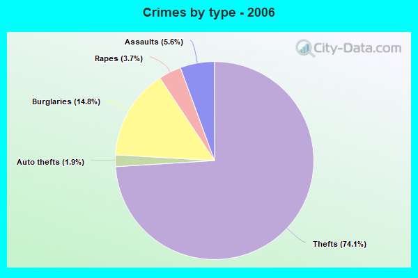 Crimes by type - 2006