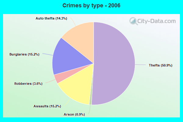 Crimes by type - 2006