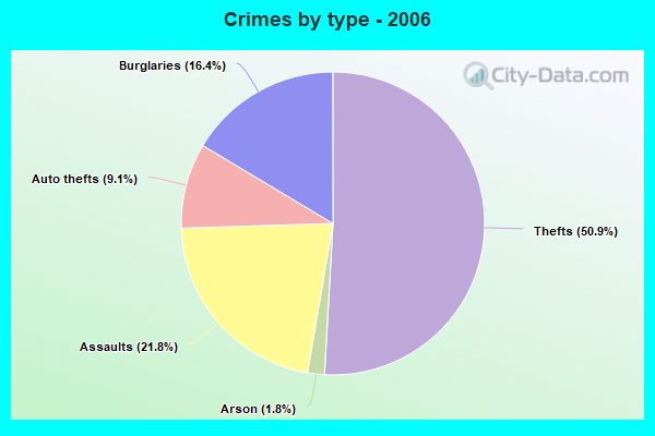 Crimes by type - 2006