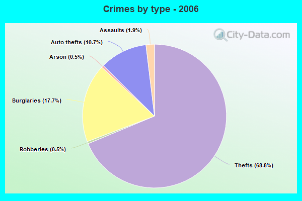 Crimes by type - 2006