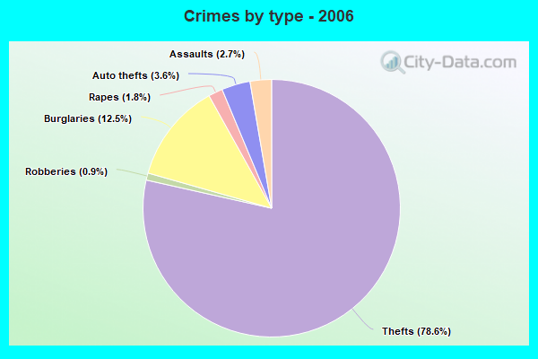 Crimes by type - 2006