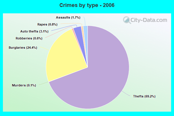 Crimes by type - 2006