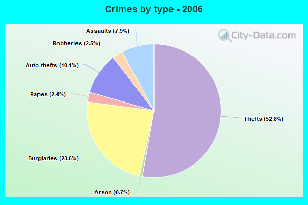 Crimes by type - 2006