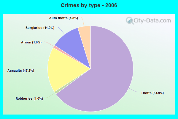 Crimes by type - 2006