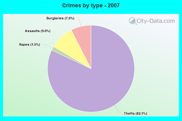 Crimes by type - 2007