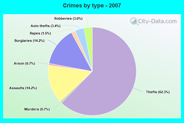 Crimes by type - 2007