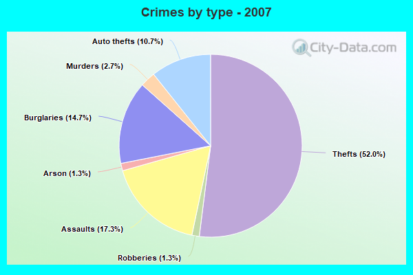 Crimes by type - 2007