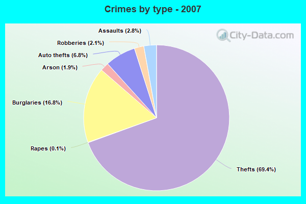 Crimes By Type 2007 New Albany IN 