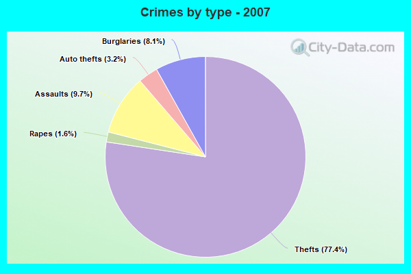 Crimes by type - 2007