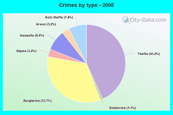 Crimes by type - 2008