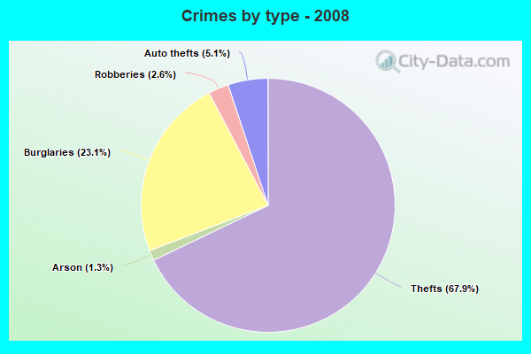 Crimes by type - 2008