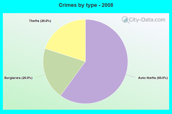 Crimes by type - 2008