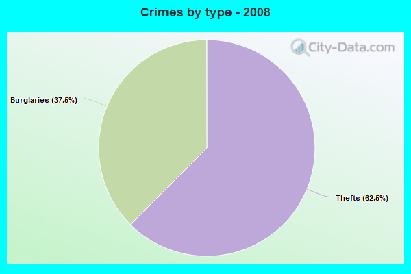 Crimes by type - 2008