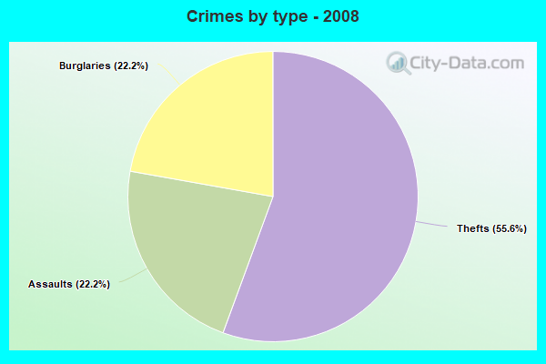 Crimes by type - 2008