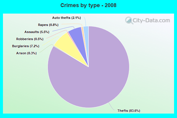 Crimes by type - 2008