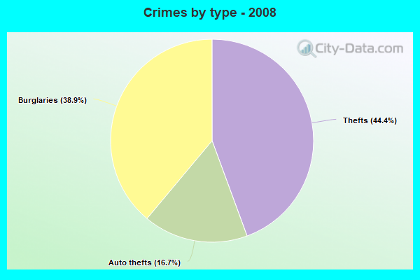 Crimes by type - 2008