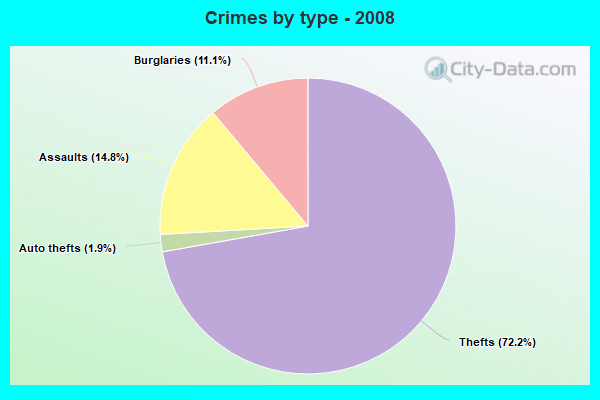 Crimes by type - 2008