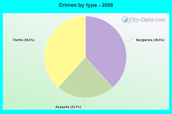 Crimes by type - 2008