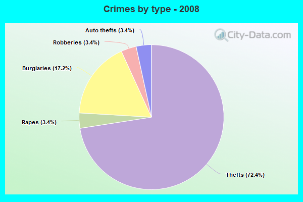 Crimes by type - 2008