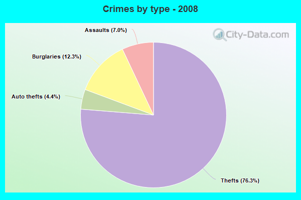 Crimes by type - 2008