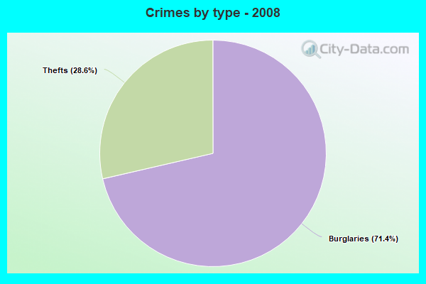 Crimes by type - 2008