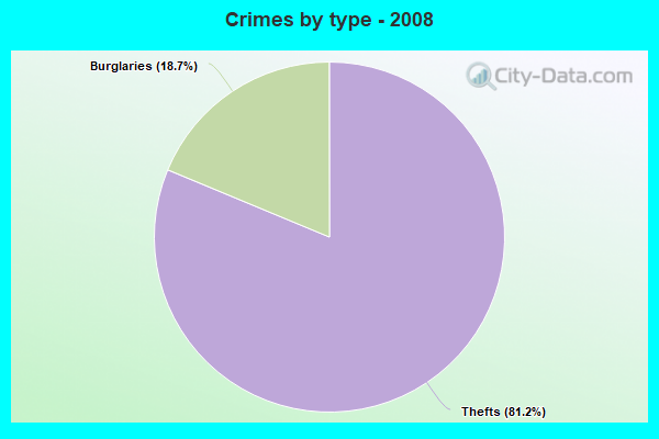 Crimes by type - 2008