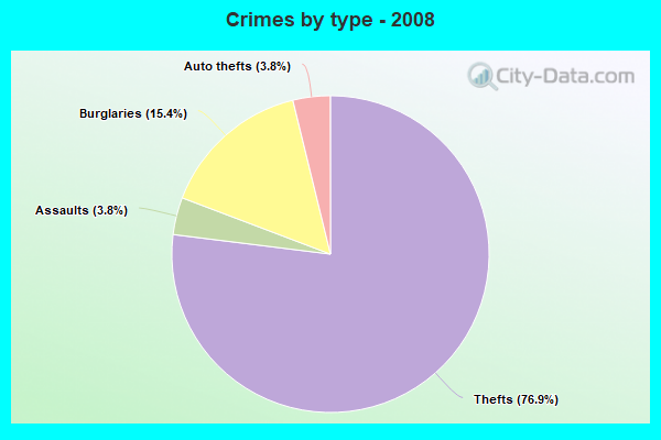 Crimes by type - 2008