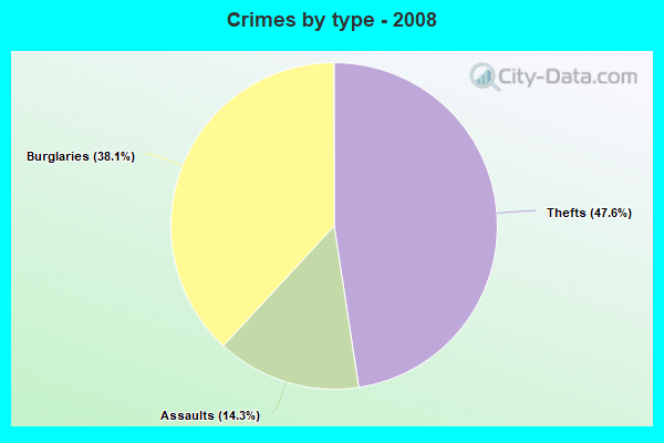 Crimes by type - 2008