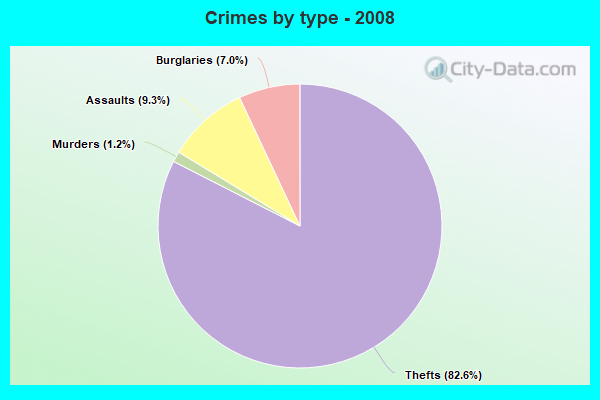 Crimes by type - 2008