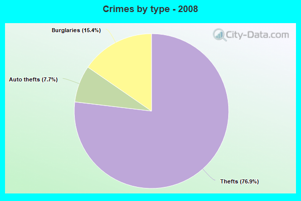 Crimes by type - 2008