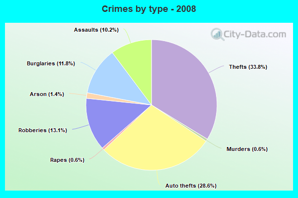 Crimes by type - 2008