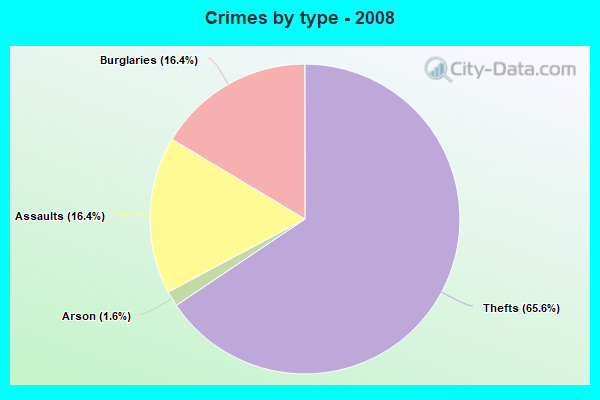 Crimes by type - 2008