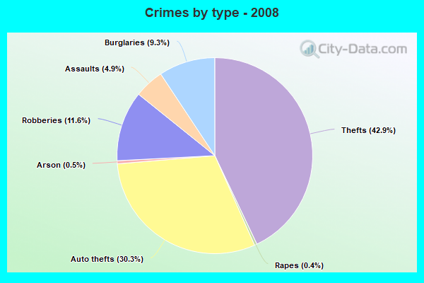 Crimes by type - 2008