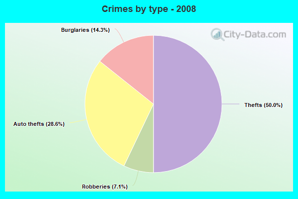 Crimes by type - 2008