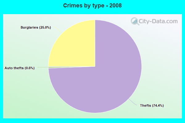 Crimes by type - 2008