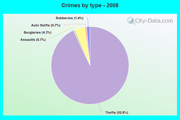 Crimes by type - 2008