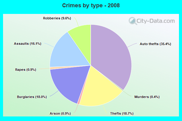 Crimes by type - 2008