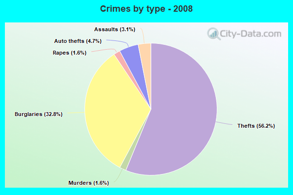 Crimes by type - 2008