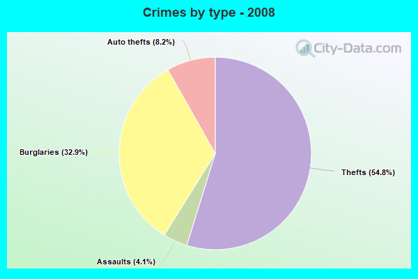 Crimes by type - 2008