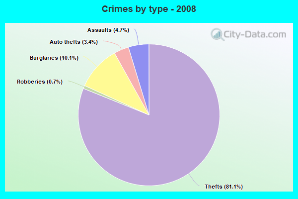 Crimes by type - 2008