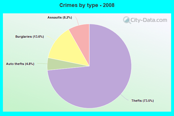 Crimes by type - 2008