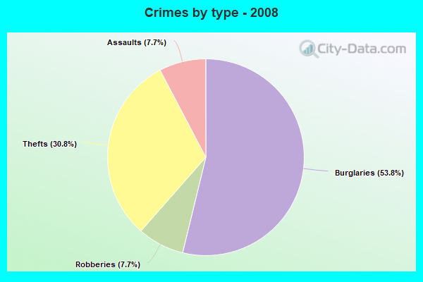 Crimes by type - 2008