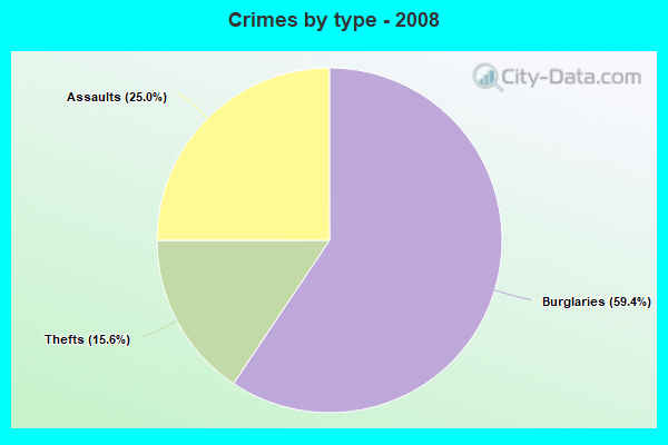 Crimes by type - 2008