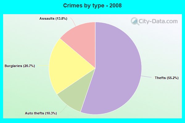 Crimes by type - 2008