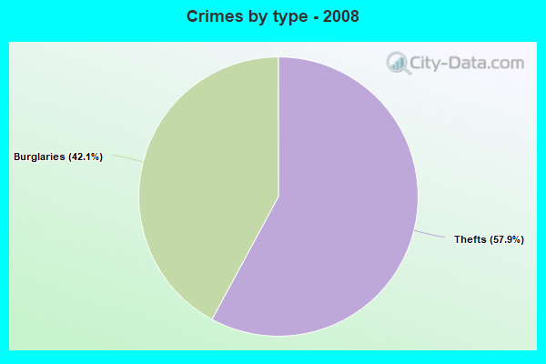 Crimes by type - 2008