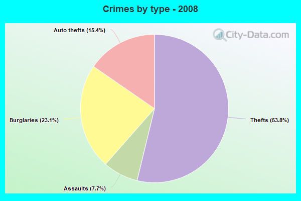 Crimes by type - 2008