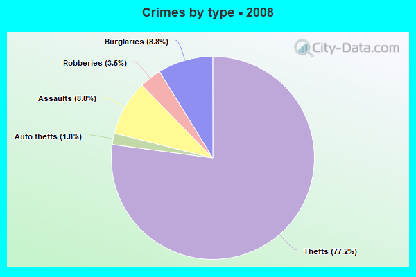 Crimes by type - 2008