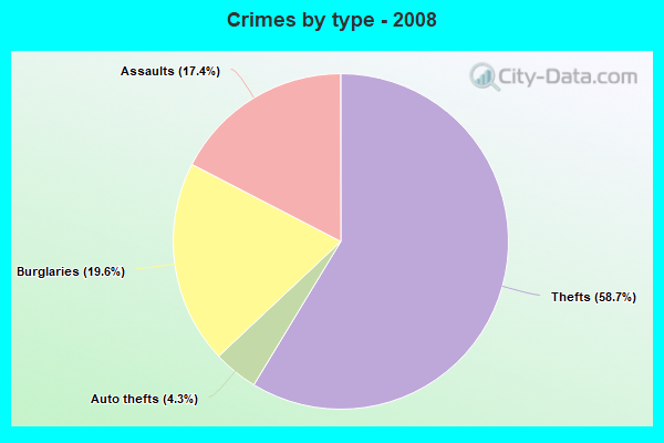 Crimes by type - 2008